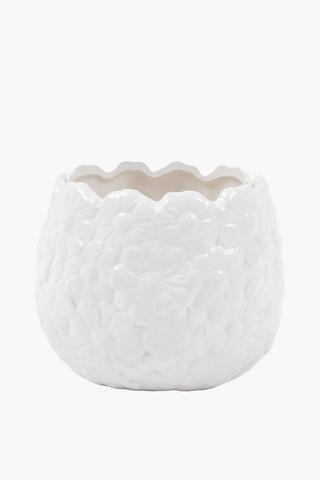 Textured Garden Pot, 20x16cm