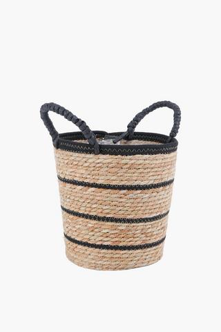 Stripe Basket Planter, 25cm