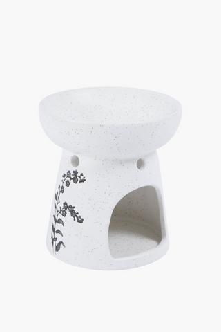 Floral Engraved Oil Burner, 10x10cm