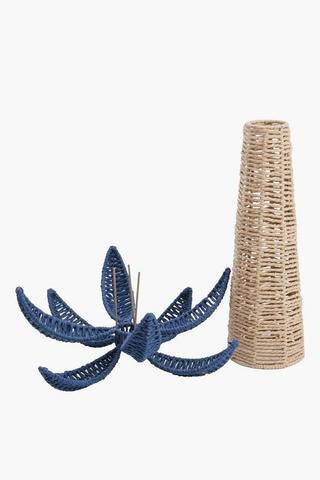 Woven Palm Statue, 10x29cm