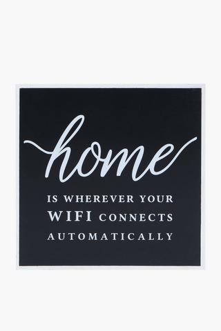 Home Wifi Sign, 25x25cm