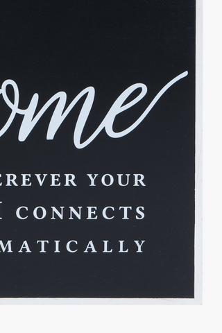 Home Wifi Sign, 25x25cm