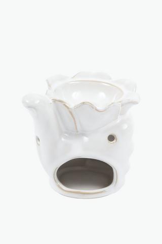 Flower Hand Oil Burner, 9.5x12cm
