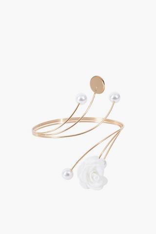 Twist Pearl Flower Curtain Tieback