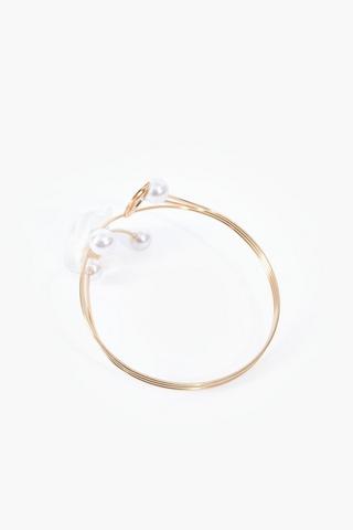 Twist Pearl Flower Curtain Tieback