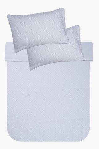 Soft Touch Clipped Geometric Comforter Set