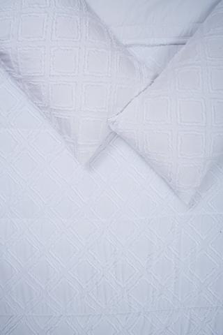 Soft Touch Clipped Geometric Comforter Set