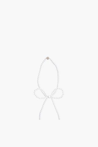 Magnetic Pearl Bow Curtain Tieback