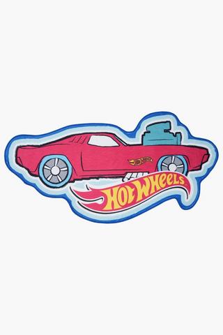 Shaped Hotwheels Flames Rug, 53x110cm