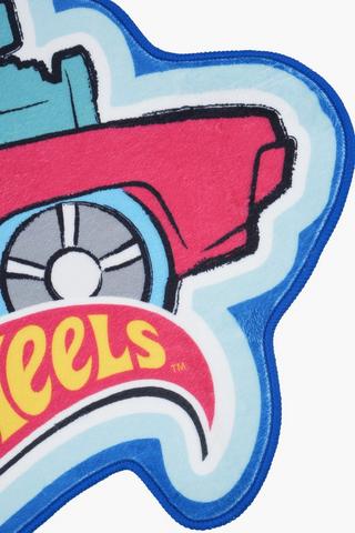 Shaped Hotwheels Flames Rug, 53x110cm