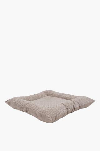 Square Textured Pet Cushion, 85x85cm