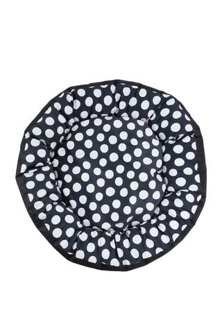Polka Dot Deep Round Pet Bed, 90cm