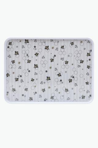Extra-large Bee Melamine Tray