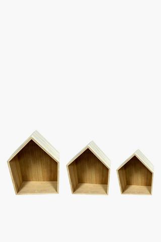 Nested House Shelves