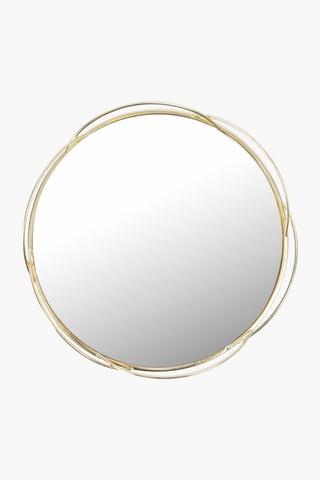 Scallop Mirror Decor Tray, 32cm