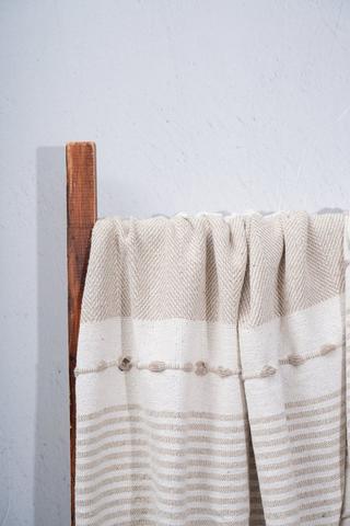 Cotton Herringbone Throw, 180x200cm
