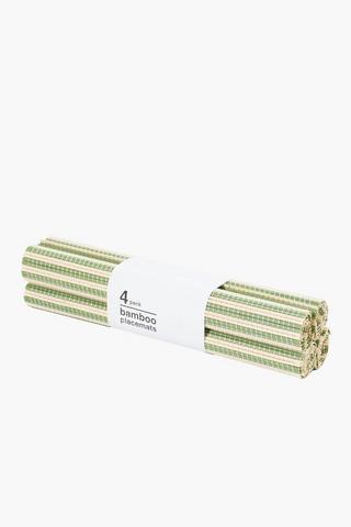 4 Pack Bamboo Placemat
