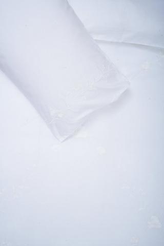 Premium 144 Thread Count Embroidered Floral Trellis Duvet Cover Set