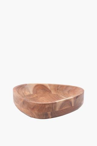 Large Triangular Java Bowl