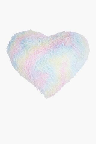 Shaped Feather Heart Scatter Cushion Large