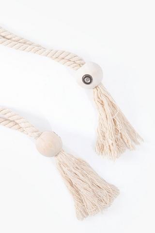 Magnetic Braided Rope Beads Curtain Tieback