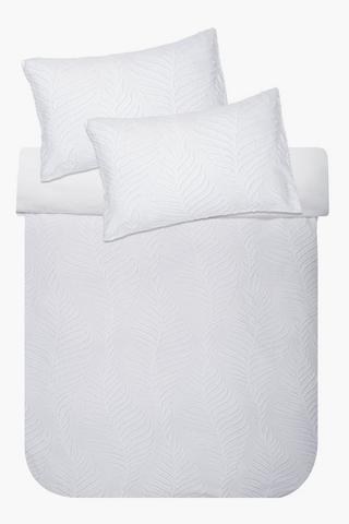 Soft Touch Clipped Leaf Duvet Cover Set