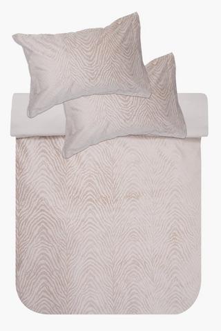 Velvet Oxford Zebra Duvet Cover Set