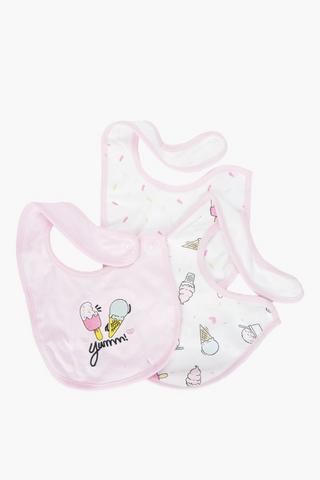 3 Pack Ice Cream Bib Set