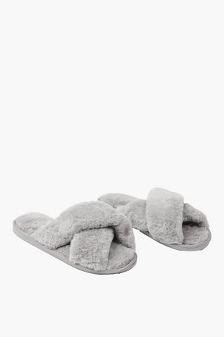 Faux Fur Slippers, 3-4