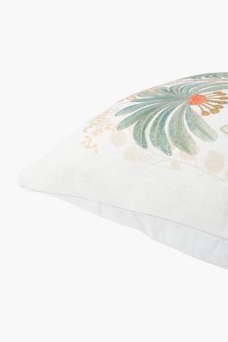 Printed Embroidered Amiri Palms Scatter Cushion, 50x50cm