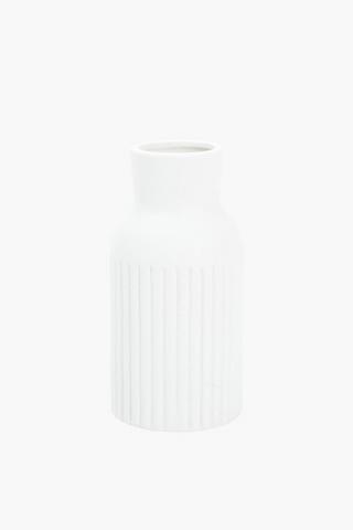 Stripe Ceramic Bottle Vase, 7.5x14.5cm