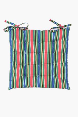 Printed Sa Flag Cotton Chairpad, 40x40cm