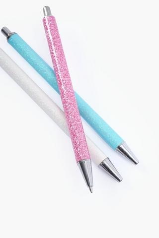 3 Pack Glitter Pen Set