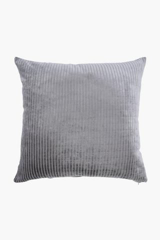 Cut Velvet Stripe Scatter Cushion, 60x60cm