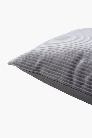 Cut Velvet Stripe Scatter Cushion, 60x60cm