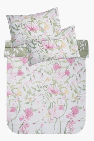 Soft Touch Bly Floral Reversible Comforter Set