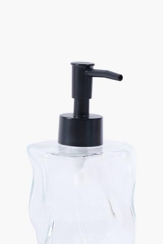 Glass Curved Soap Dispenser