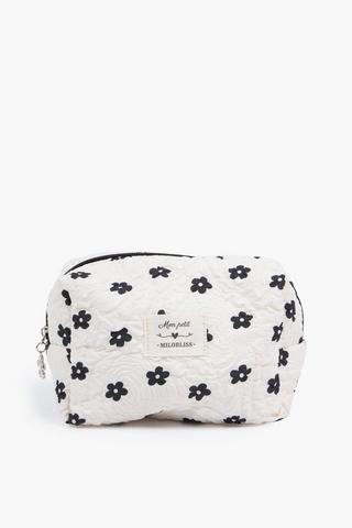 Monochrome Daisy Pencil Case
