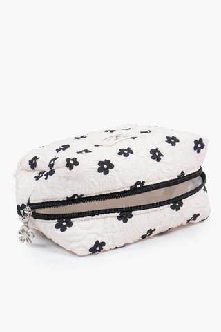 Monochrome Daisy Pencil Case