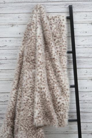 Faux Fur Leopard Blanket, 180x200cm