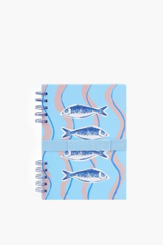 A5 Split Spiral Sardines Notebook