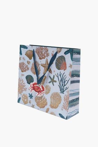 Dunbar Foil Coastal Gift Bag Medium