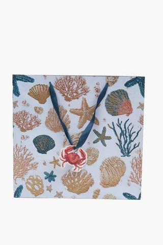 Dunbar Foil Coastal Gift Bag Medium
