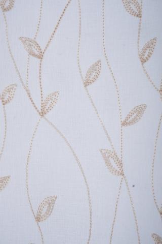 2 Pack Cafe Embroidered Flora Curtain, 110x120cm