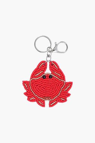 Beaded Crab Keyring
