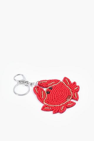 Beaded Crab Keyring