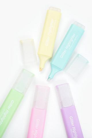 Pastel Glitter Highlighters