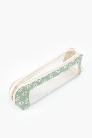 Floral Pvc Pencil Case