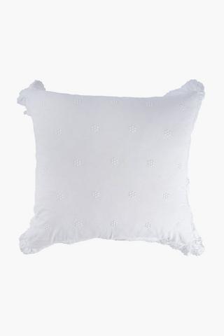 Premium Cotton Floral Frill Scatter Cushion Cover, 60x60cm