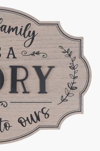 Evrey Family Sign, 40x23cm